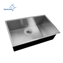 Shipping from U.S. warehouse 30 inch Handmade Kitchen Sink 304 Stainless Steel Material Single Bowl Sink